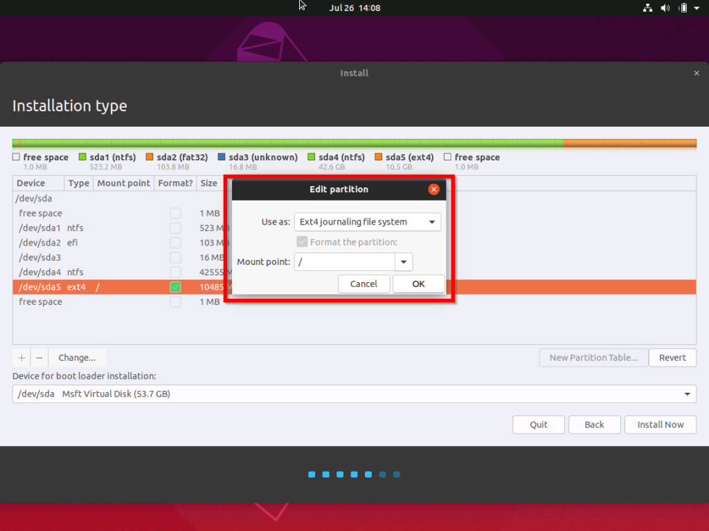 no root file system is defined ubuntu